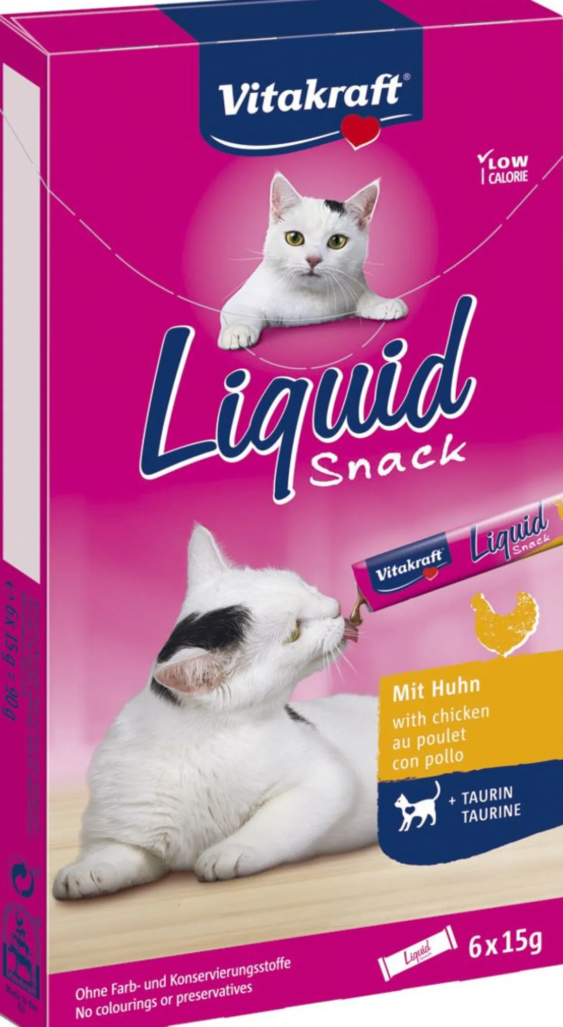 VITAKRAFT KISSAN MAKUPALA LIQUID SNACK KANA + TAURIINI 90 G