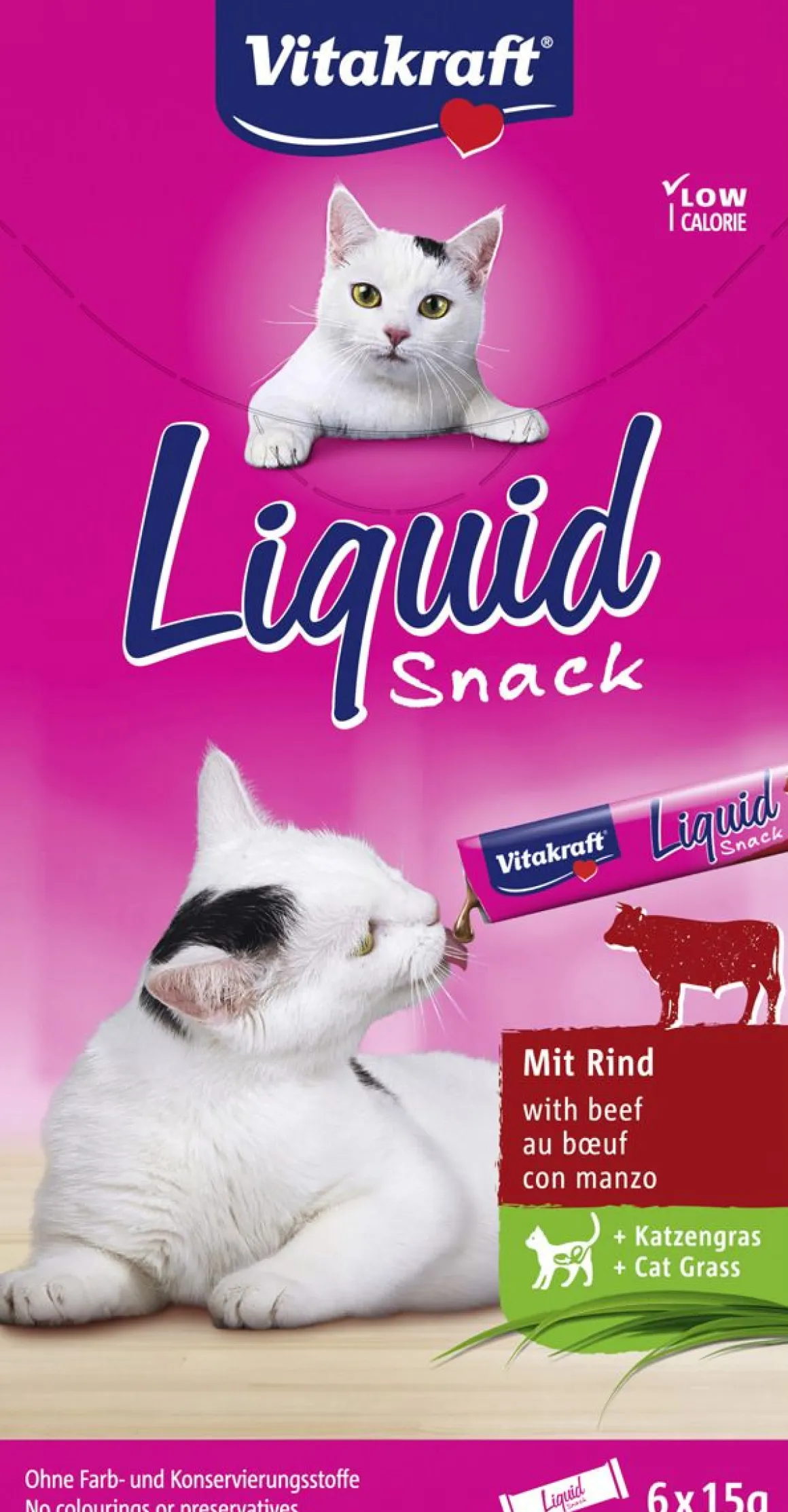 VITAKRAFT KISSAN MAKUPALA LIQUID SNACK NAUTA + KISSANRUOHO 90 G