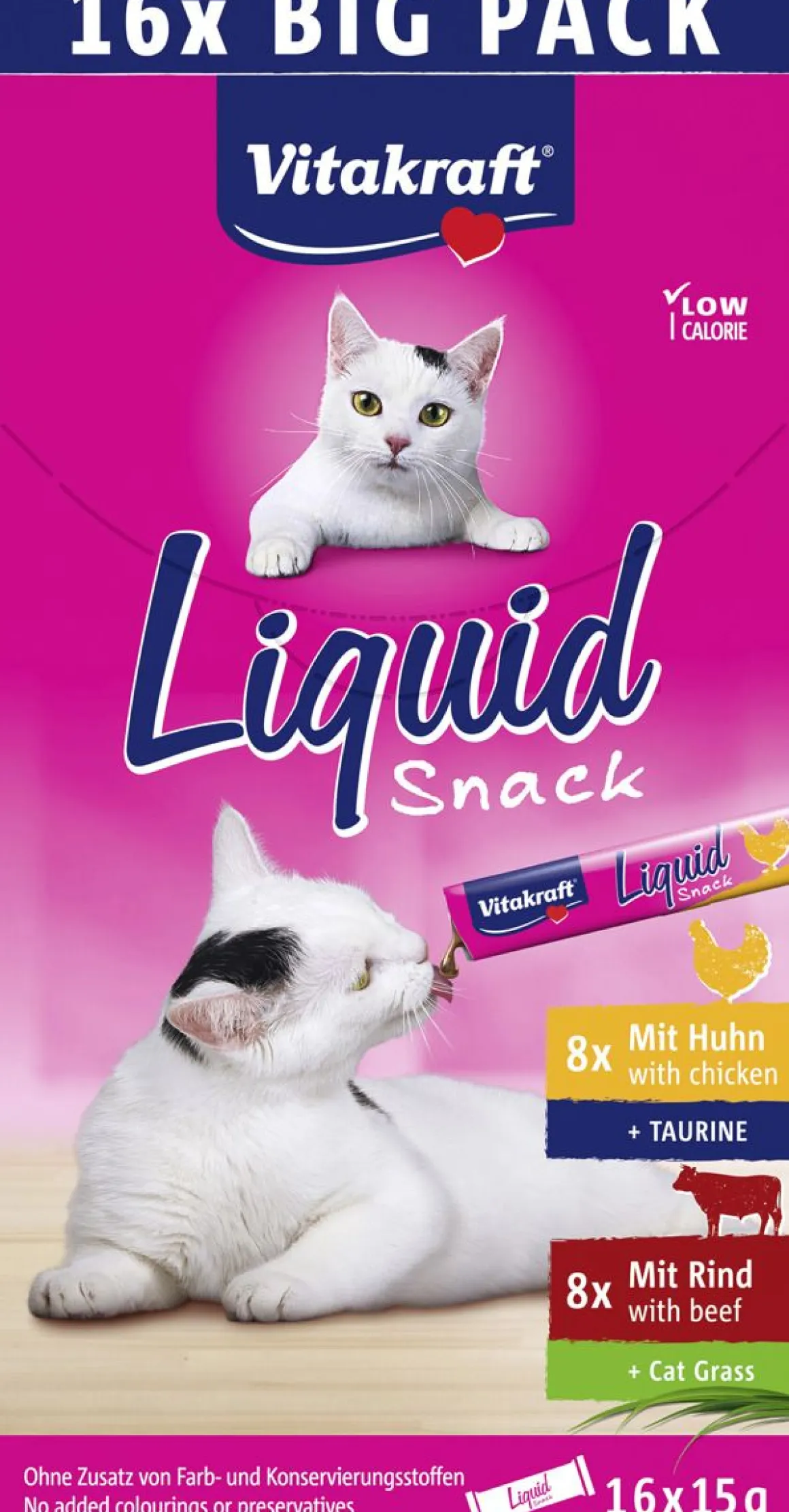 VITAKRAFT KISSAN MAKUPALA LIQUID SNACK MULTIPACK 16*15G KANA + 240