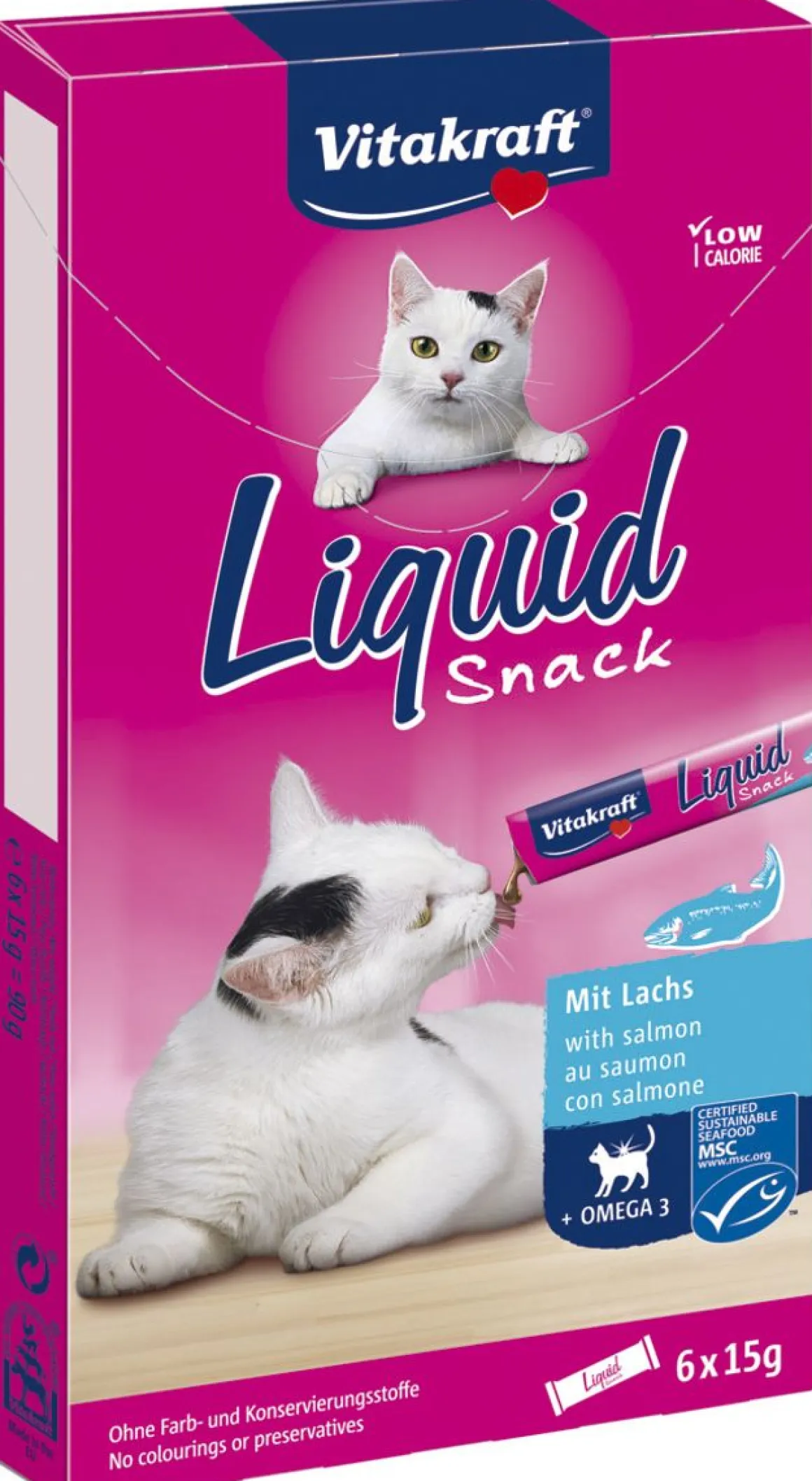 VITAKRAFT KISSAN MAKUPALA LIQUID SNACK LOHI OMEGA-3 90 G