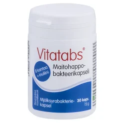 VITATABS MAITOHAPPOBAKTEERIKAPSELI 30 KPL