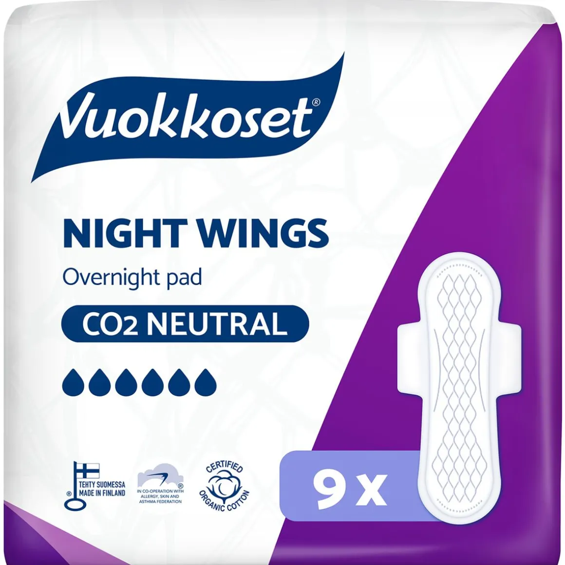 VUOKKOSET SLIM 9 NIGHT WINGS 9 KPL