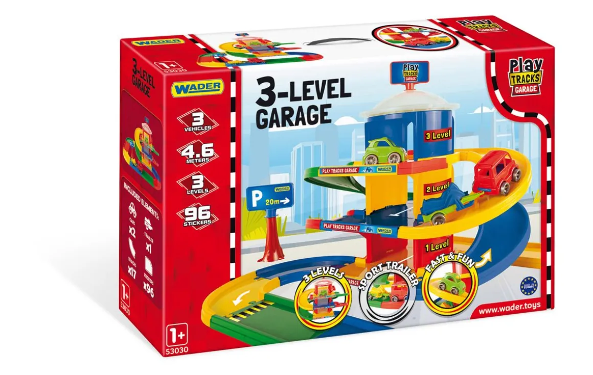 WADER GARAGE KOLMIKERROKSINEN PARKKITALO