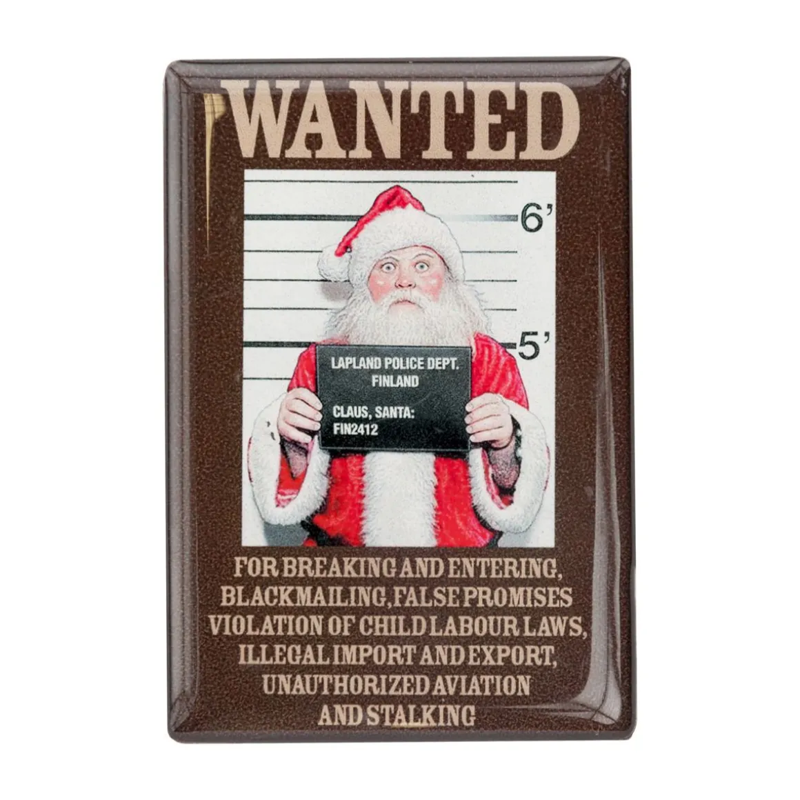 WANTED SANTA EPOXY MAGNEETTI