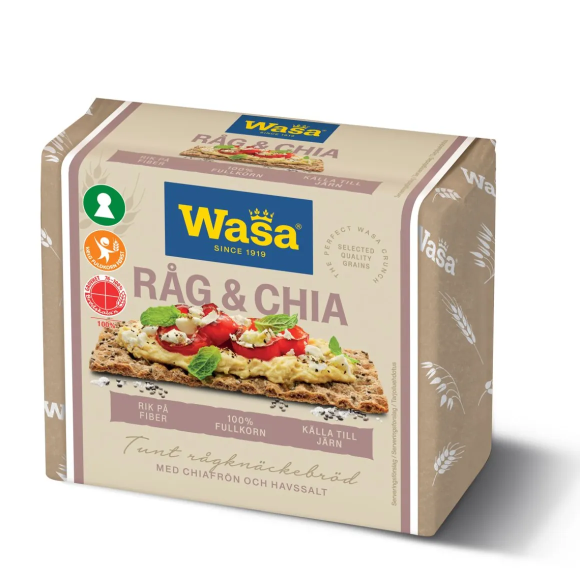 WASA MERSMAK NÄKKILEIPÄ RUIS-CHIA 245 G