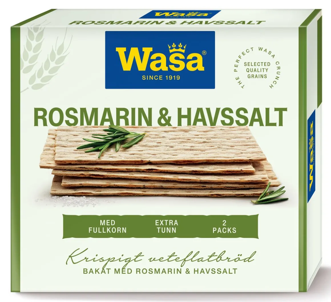 WASA ROSMARIINI & MERISUOLA NÄKKILEIPÄ 190 G