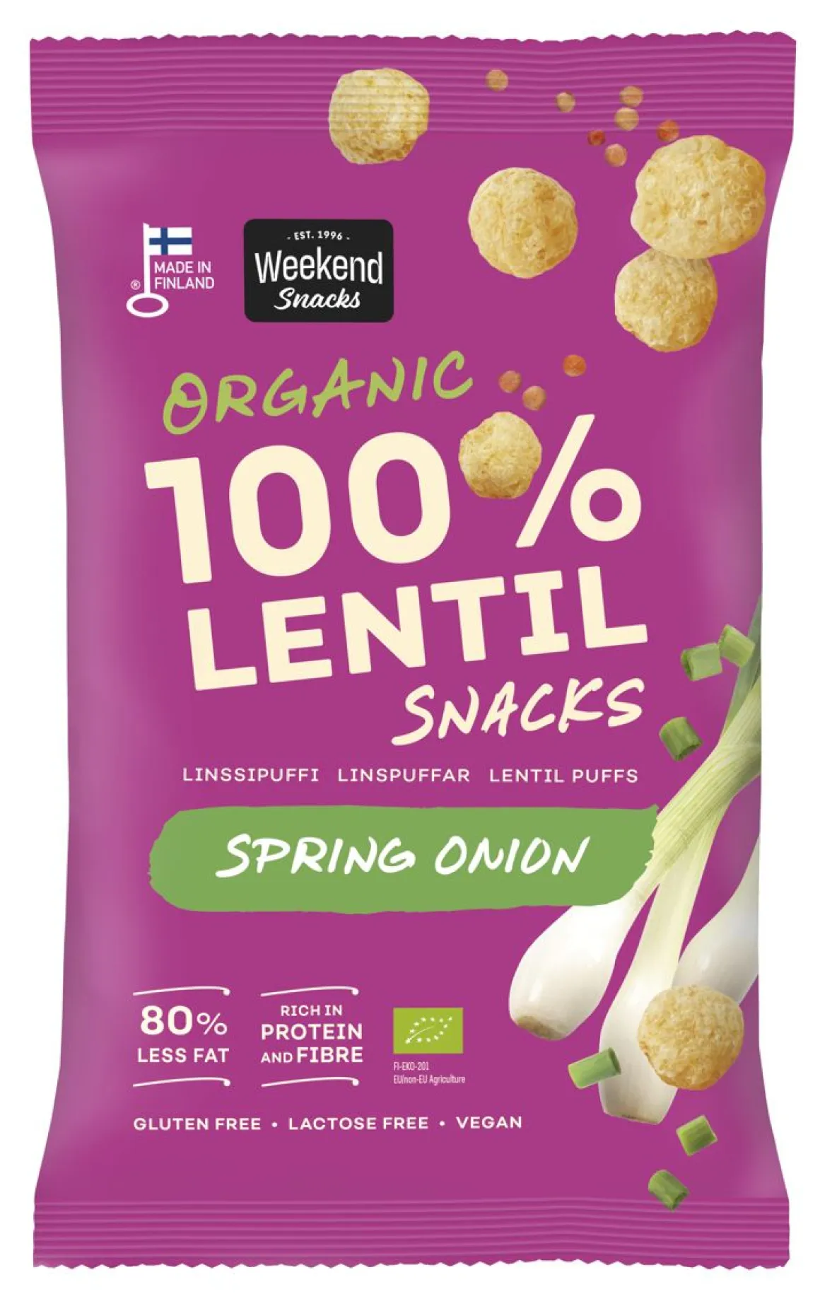 WEEKEND LINSSI SNACKS KEVÄTSIPULI LUOMU 45 G