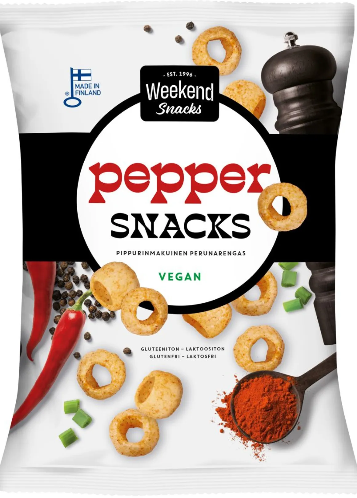 WEEKEND SNACKS PEPPER VEGAN 180 G