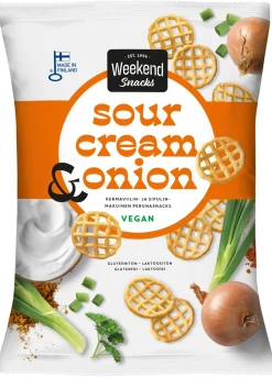 WEEKEND SNACKS SOURCREAM&ONION 180 G