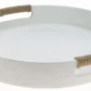 WEISTE PYÖREÄ PUUTARJOTIN VALK. HALK.30CM, NARUKORISTEET