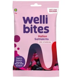 WELLIBITES VADELMA&LAKRITSA 70 G