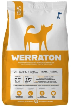 WERRATON KOIRAN TÄYSRAVINTO VILJATON 12 KG