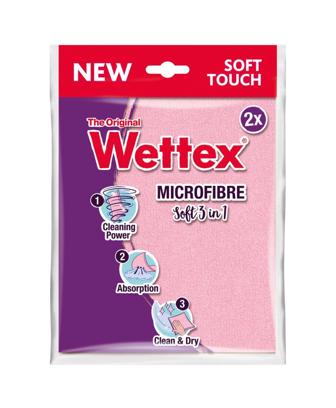 WETTEX MICROFIBRE SOFT 3IN1 MIKROKUITULIINA