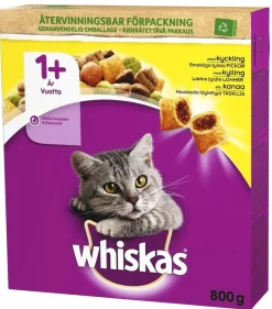 WHISKAS 1+ ADULT KANAA 800 G