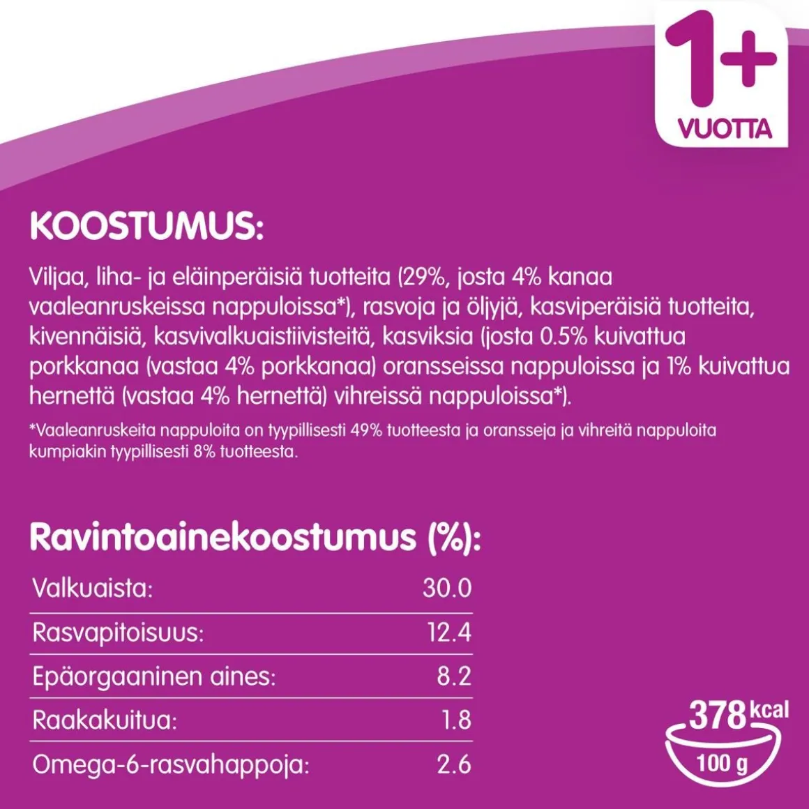 WHISKAS 1+ ADULT KANAA 800 G