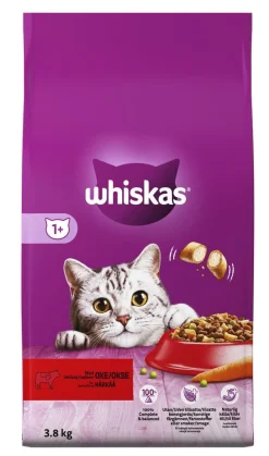 WHISKAS 1+ HÄRÄNLIHAA 3,8 KG