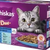 WHISKAS 1+ DUO MEREN HERKUT HYYTELÖSSÄ 12*85G 1,02 KG