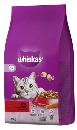 WHISKAS 1+ HÄRÄNLIHAA 1,9 KG
