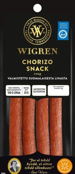 WIGREN CHORIZOSNACK LAKTON GTON MAIDOTON 100 G