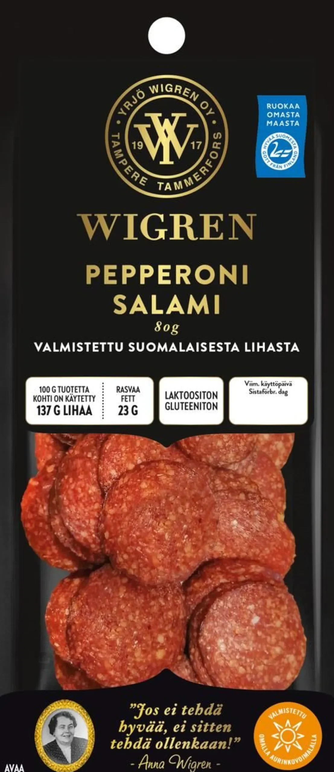 WIGREN PEPPERONI SALAMI 80 G