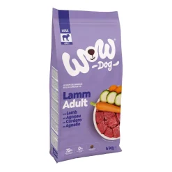 WOW DOG KOIRAN TÄYSRAVINTO ADULT SIS. LAMMASTA 6 KG
