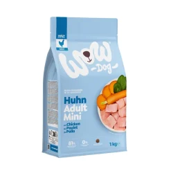 WOW DOG KOIRAN TÄYSRAVINTO MINIS ADULT KANA 1KG