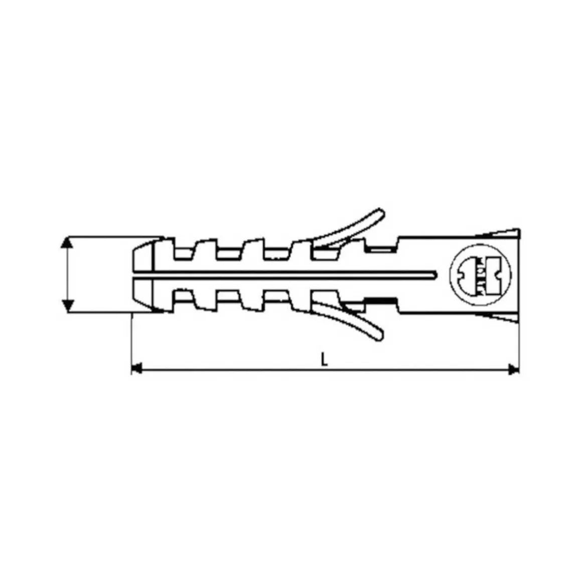 WÜRTH SEINÄTULPPA 8X40MM WIP 30KPL