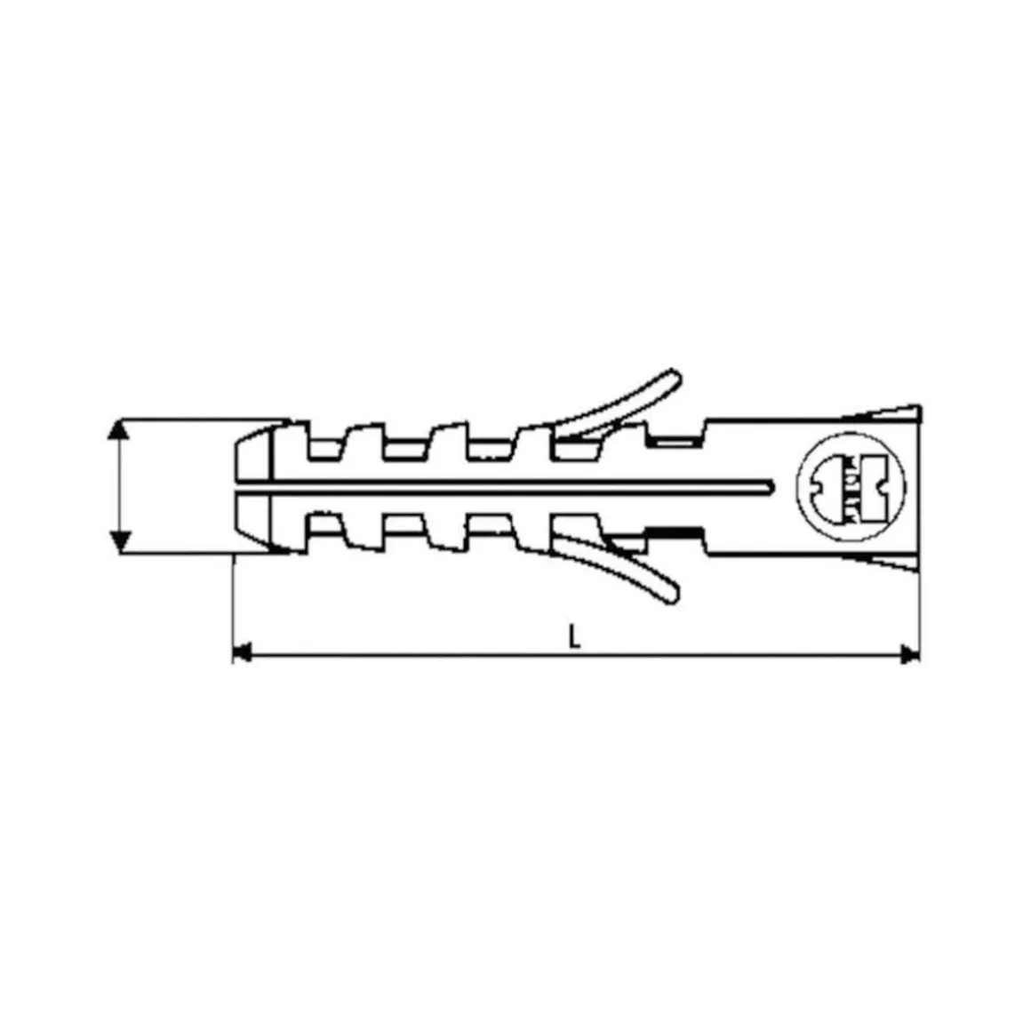 WÜRTH SEINÄTULPPA 8X40MM WIP 30KPL