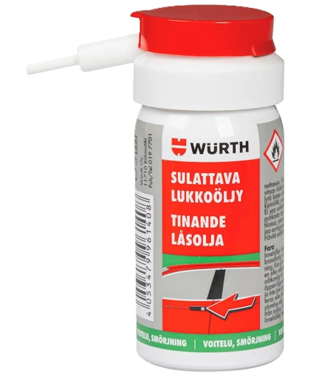 WÜRTH SULATTAVA LUKKOÖLJY 45 ML