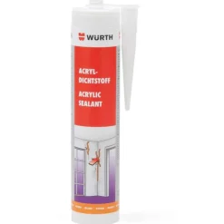 WÜRTH AKRYYLIMASSA VALKOINEN 310 ML