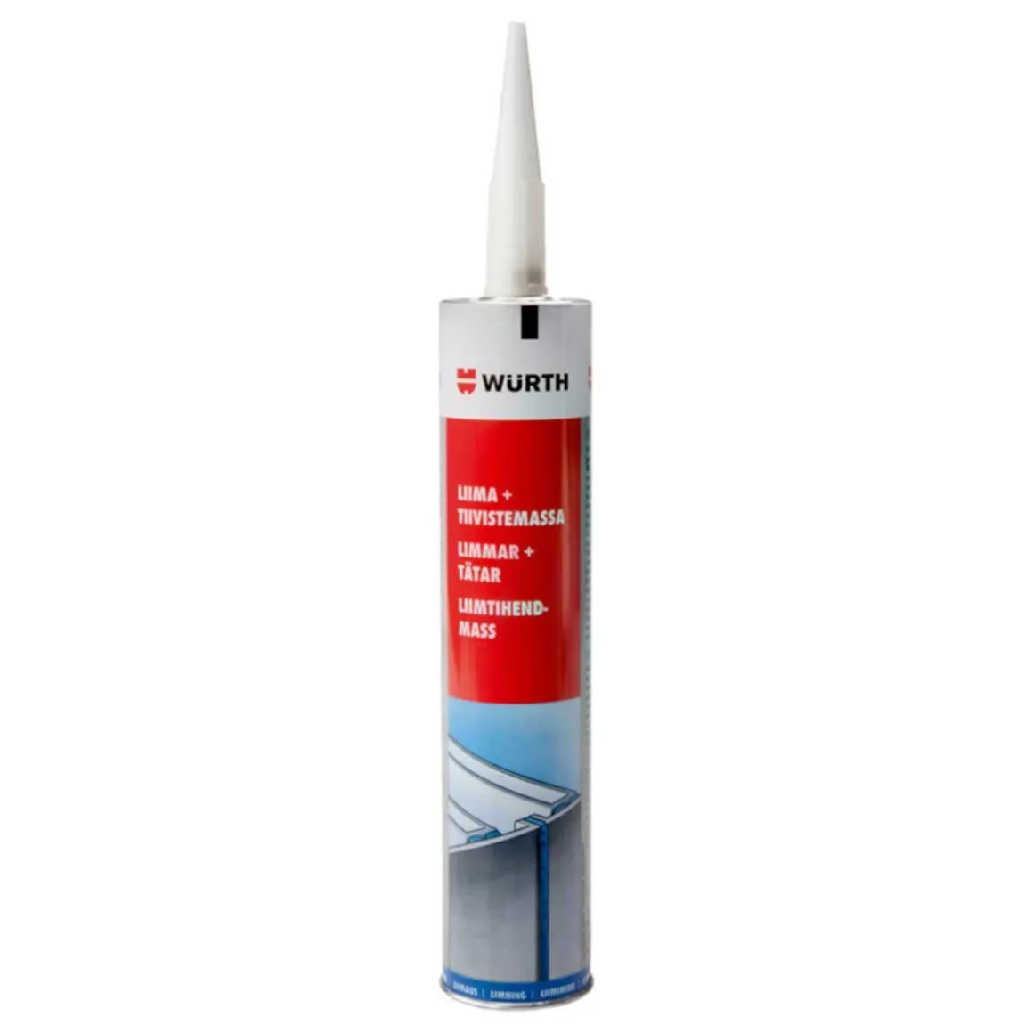 WÜRTH LIIMA+TIIVISTEMASSA MUSTA WMAX 310 ML