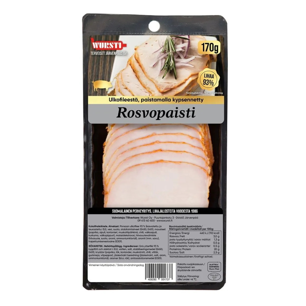 WURSTI ROSVOPAISTI 170 G